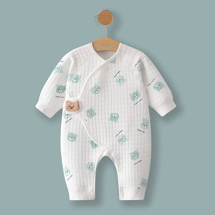 Spring and Autumn 0-6Months Baby Rompers Winter Newborn Girls Boys 100%Cotton Clothes of Long Seeve Infant Clothing Pajamas
